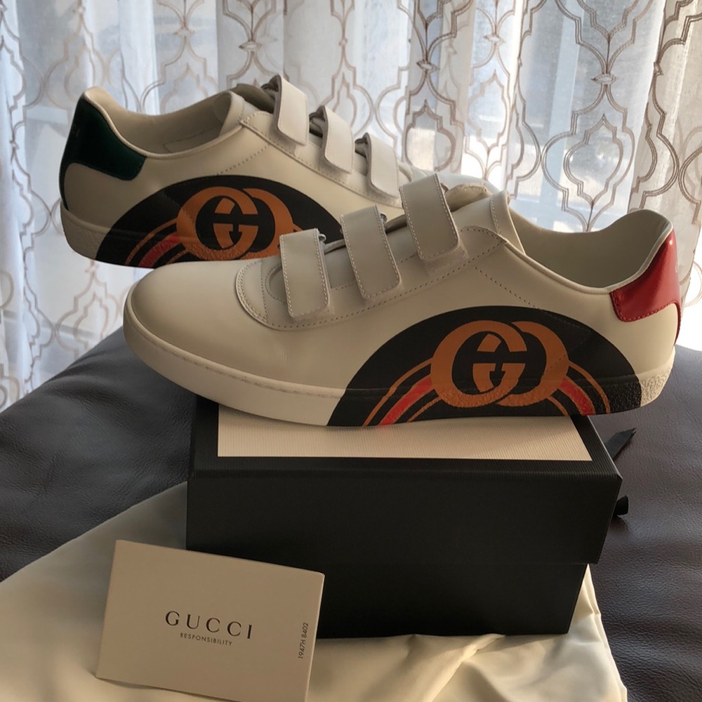 💯 Authentic Gucci leather sneakers! Brand new!🌟